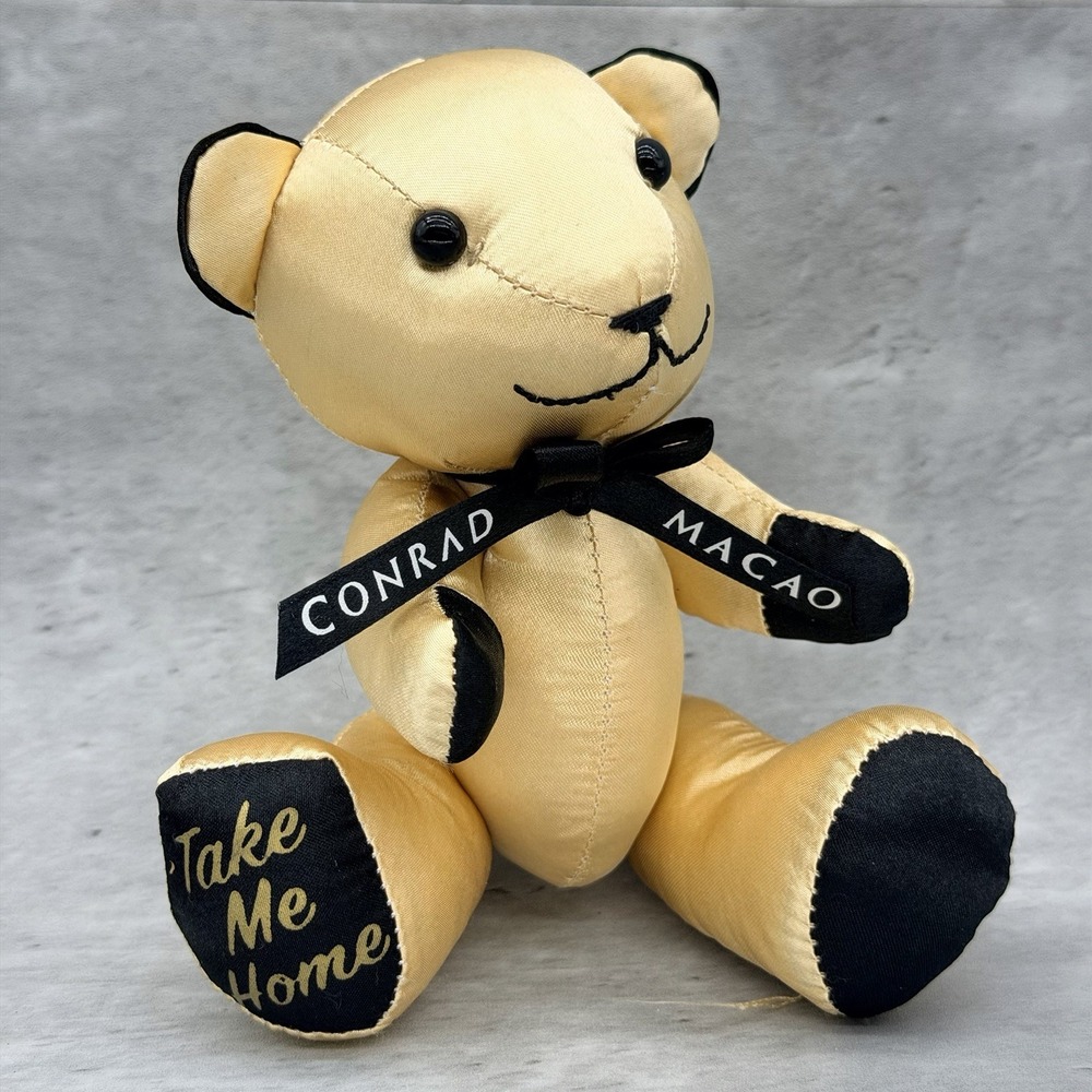 Conrad Macao Christmas Exclusive 7" Gold Bear Plush